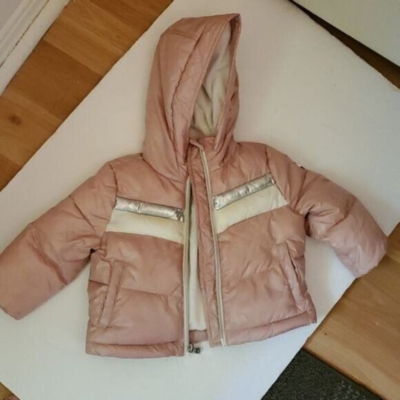 Michael Kors Puffer WINTER Jacket Coat Pink Hooded TODDLER GIRLS Kids 12 Month - Picture 16 of 16